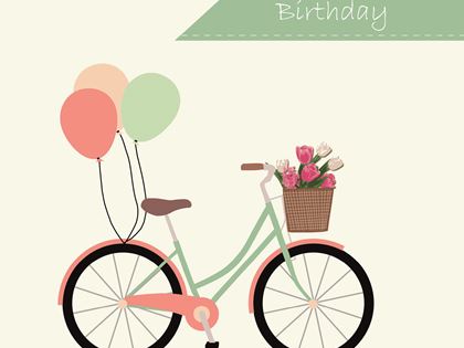 Greeting card - Birthday - bike DT18012 150x150 CICRA.jpg