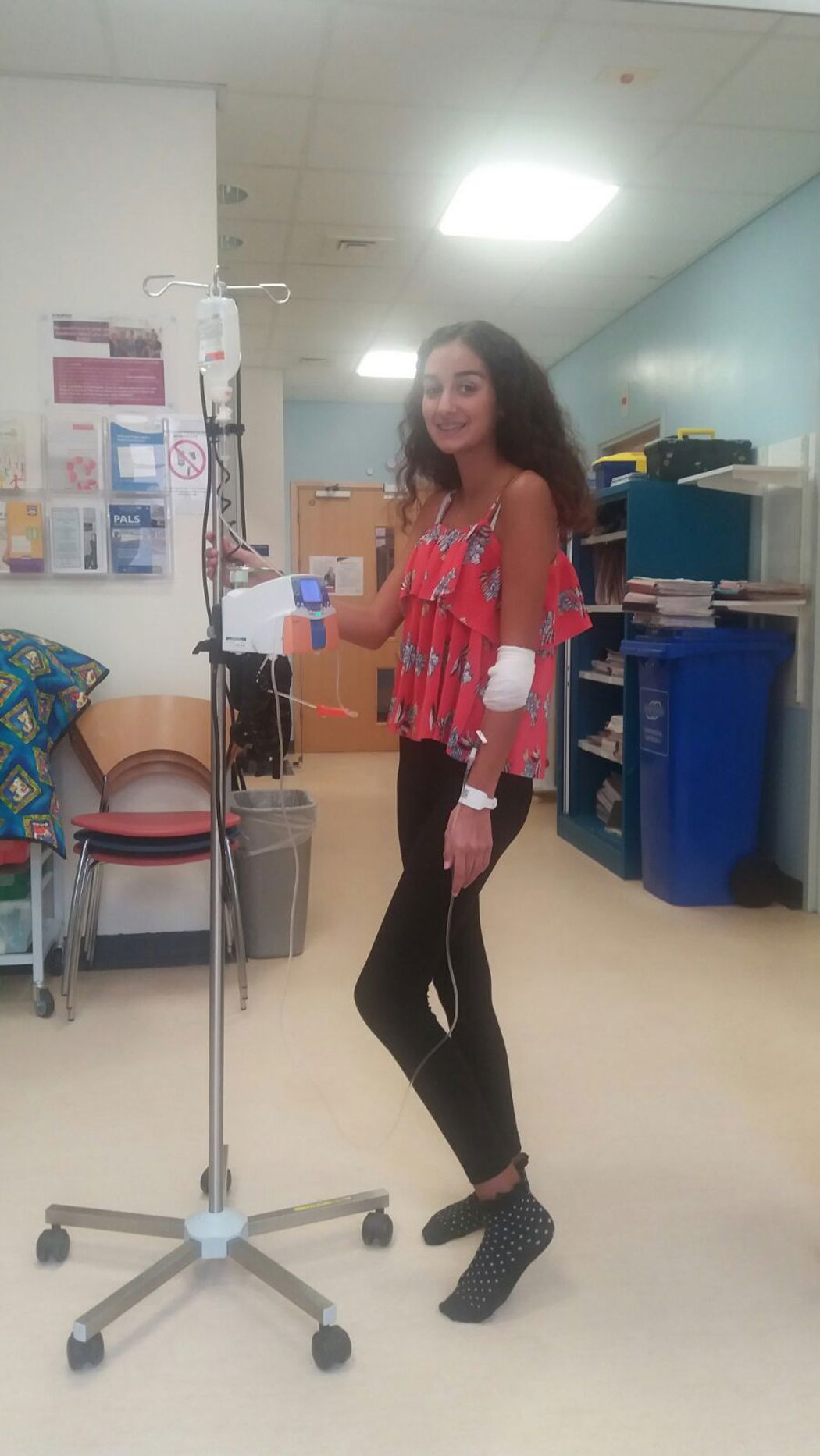 Zoe on transfusion ward.JPG