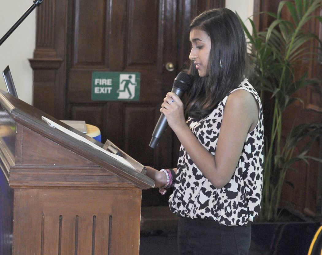 Mansi speaking at Bristol family day
